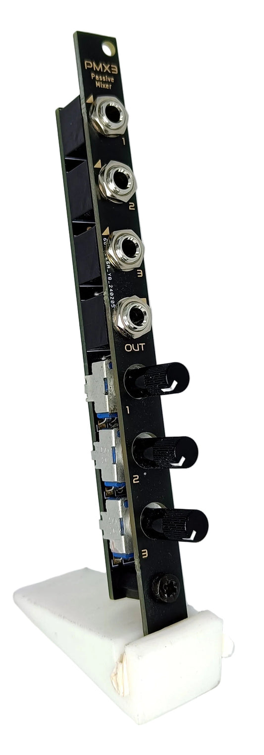 PMX3.2 - 3-channel passive mixer (2HP - black panel)