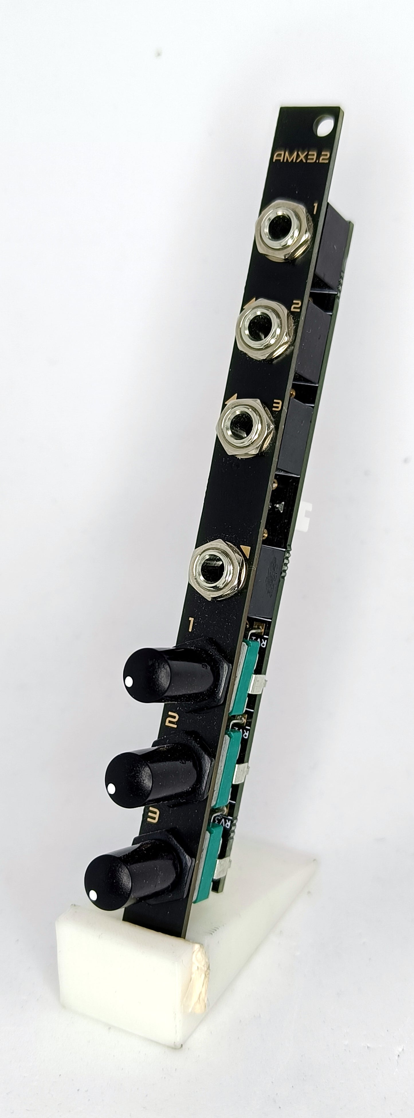 AMX3.2: 3-channel active mixer (2HP - updated design)
