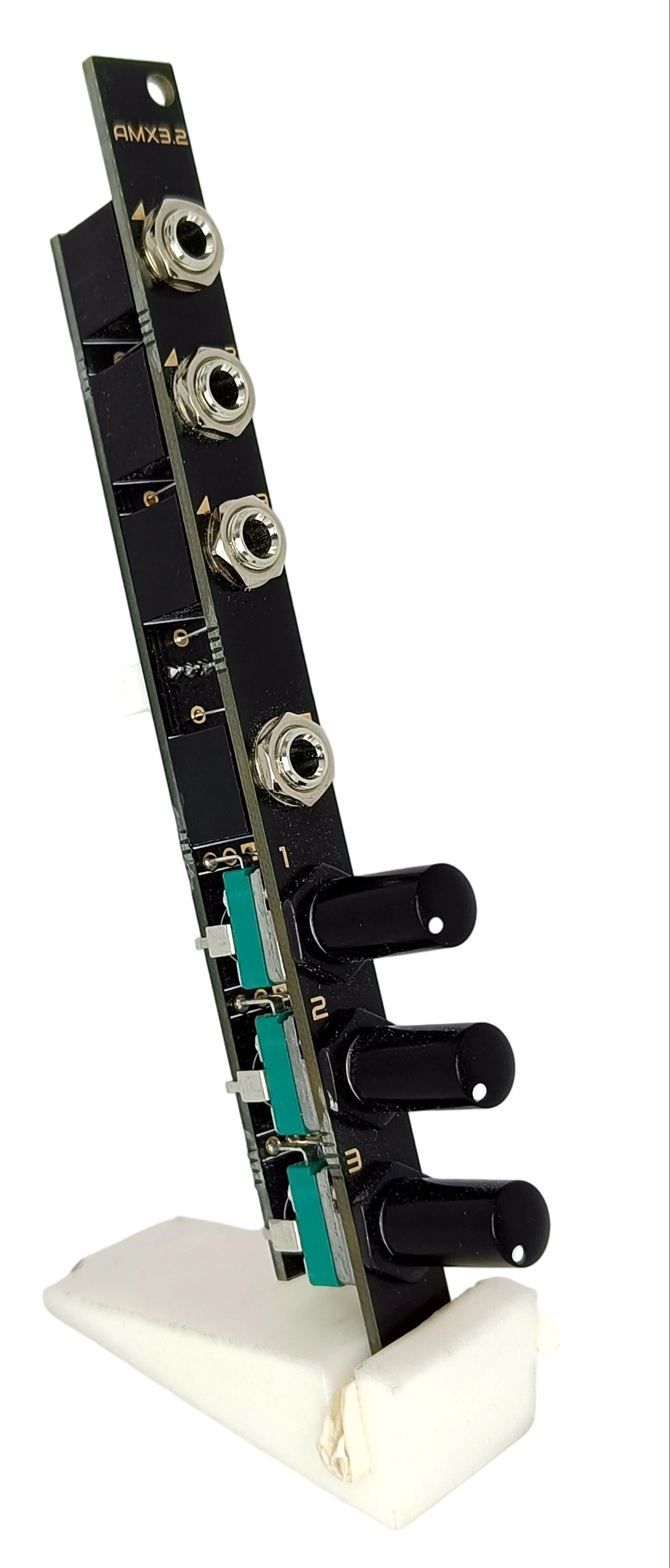 AMX3.2: 3-channel active mixer (2HP - updated design)