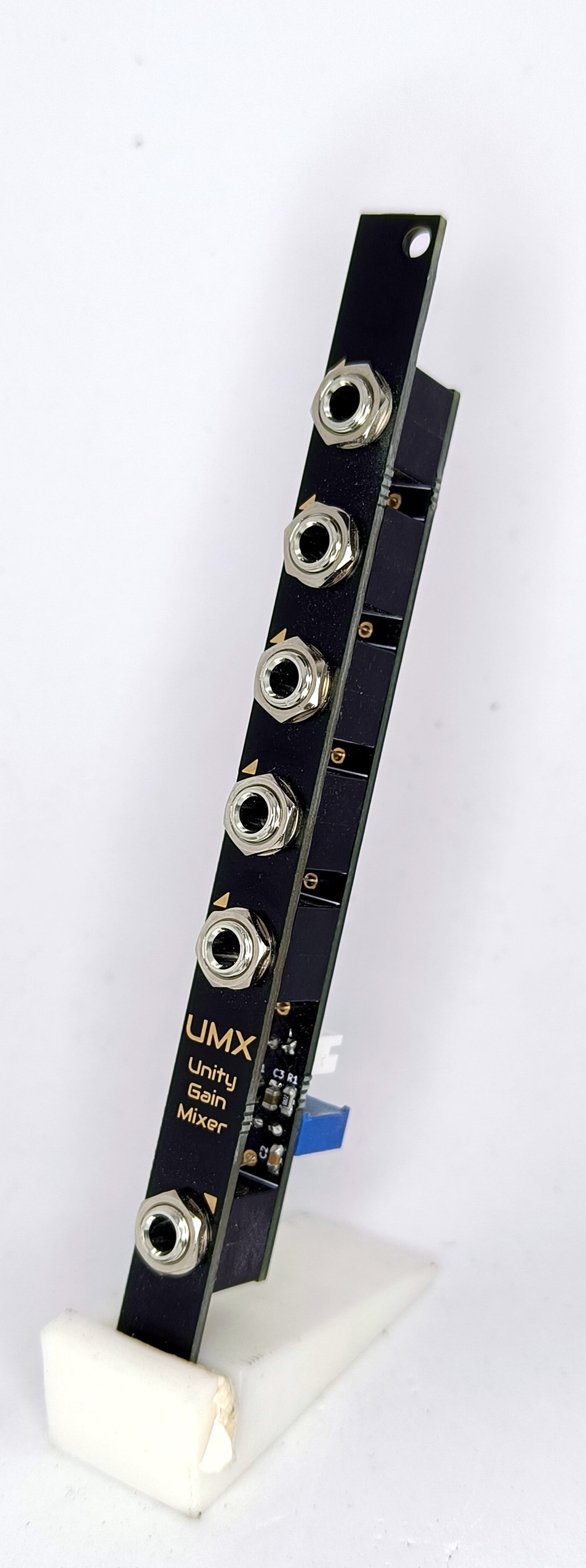 UMX: 5-channel unity-gain/summing mixer (2HP)