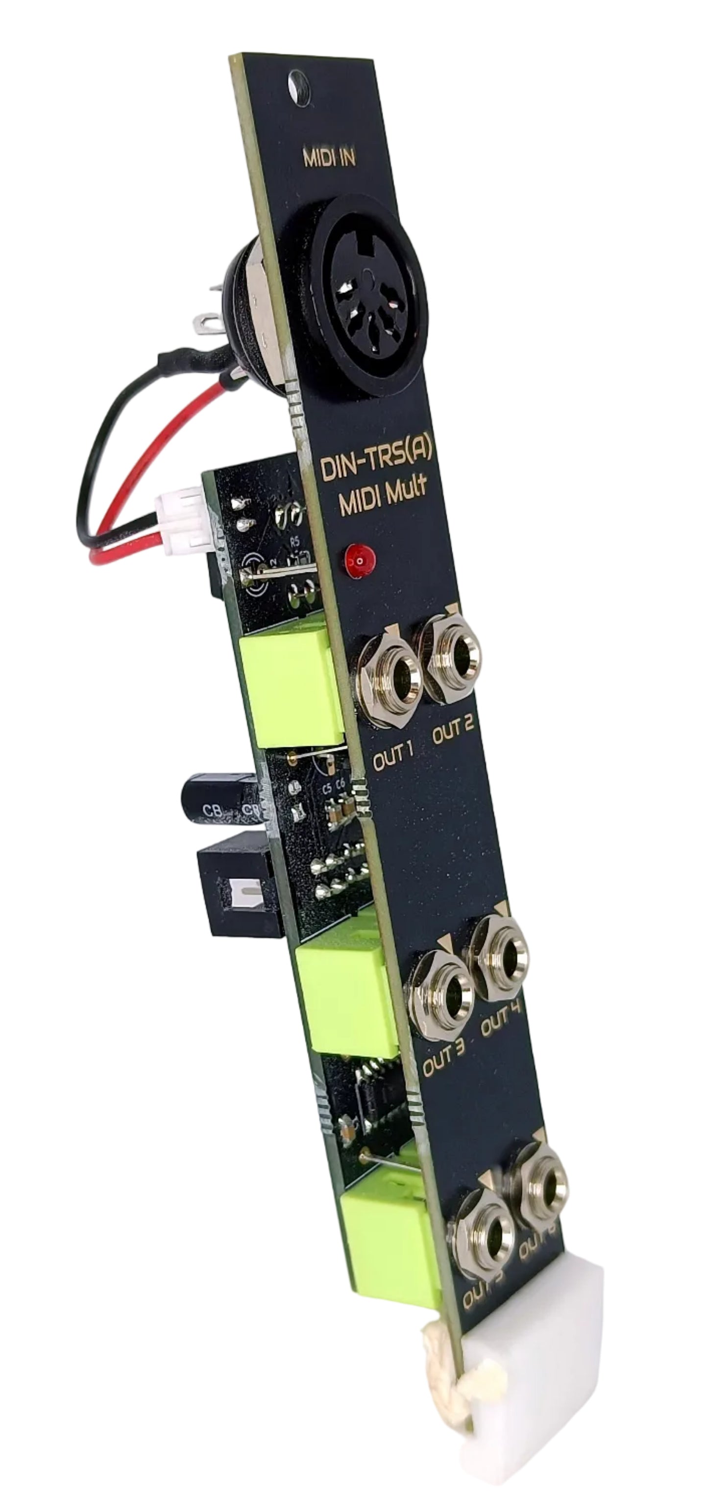 DIN2TRS - DIN to TRS (Type A) MIDI THRU module (4HP)