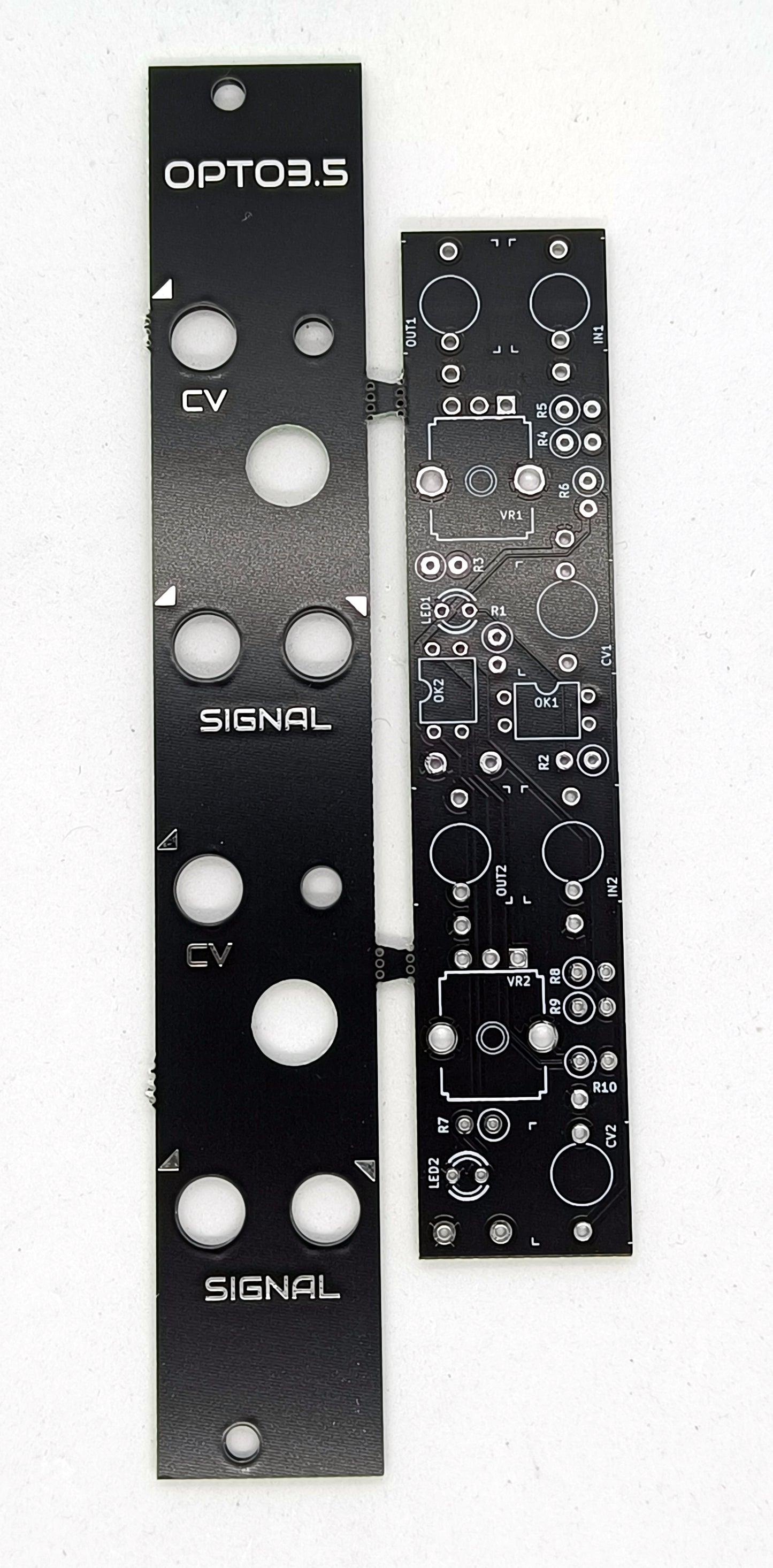 OPTOTHING: Dual-channel passive optocoupler VCA/filter/low-pass gate (4HP - PCB/panel)