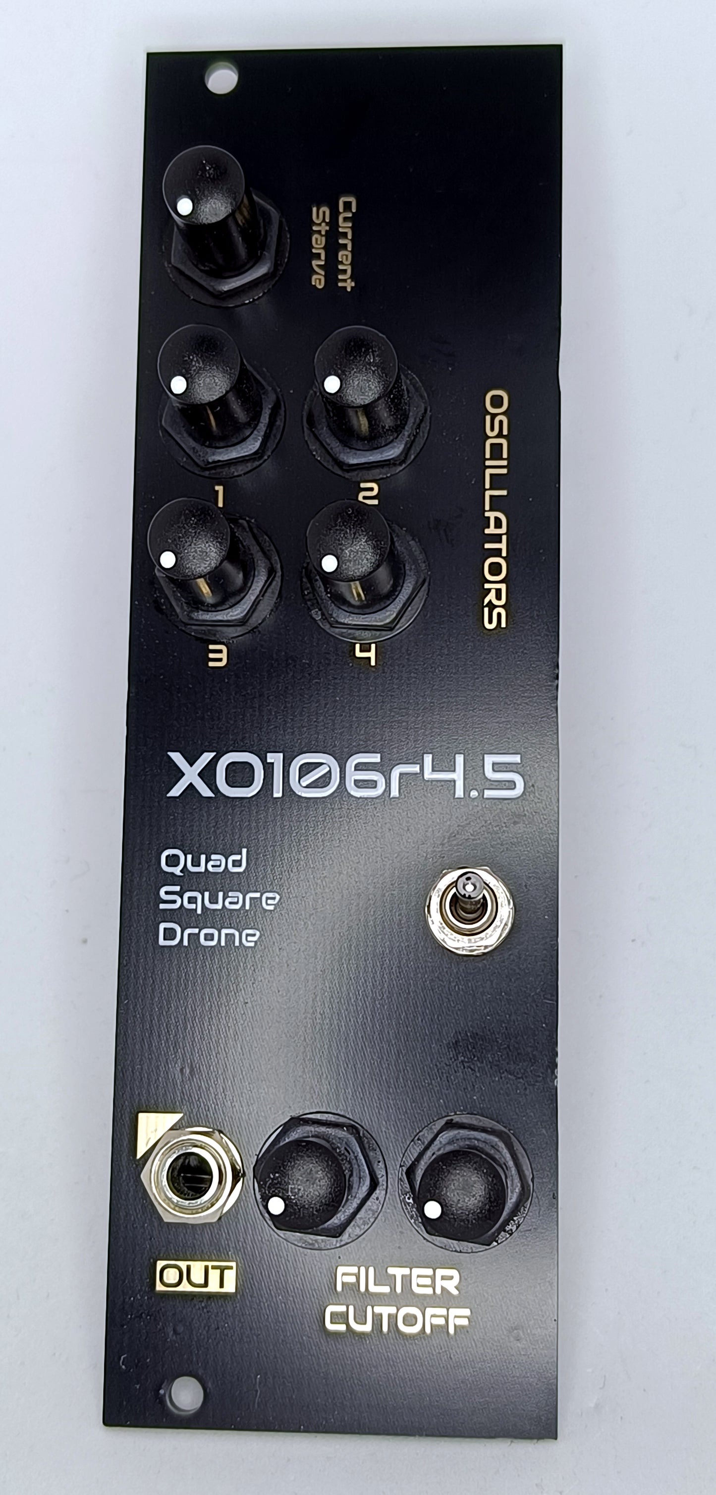 XO106r4.5 - quad oscillator drone with current starve (8HP)
