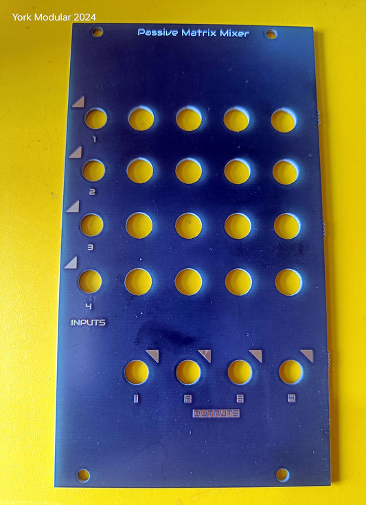 PM4x4: 4x4 passive matrix mixer PCB/panel set (14HP)