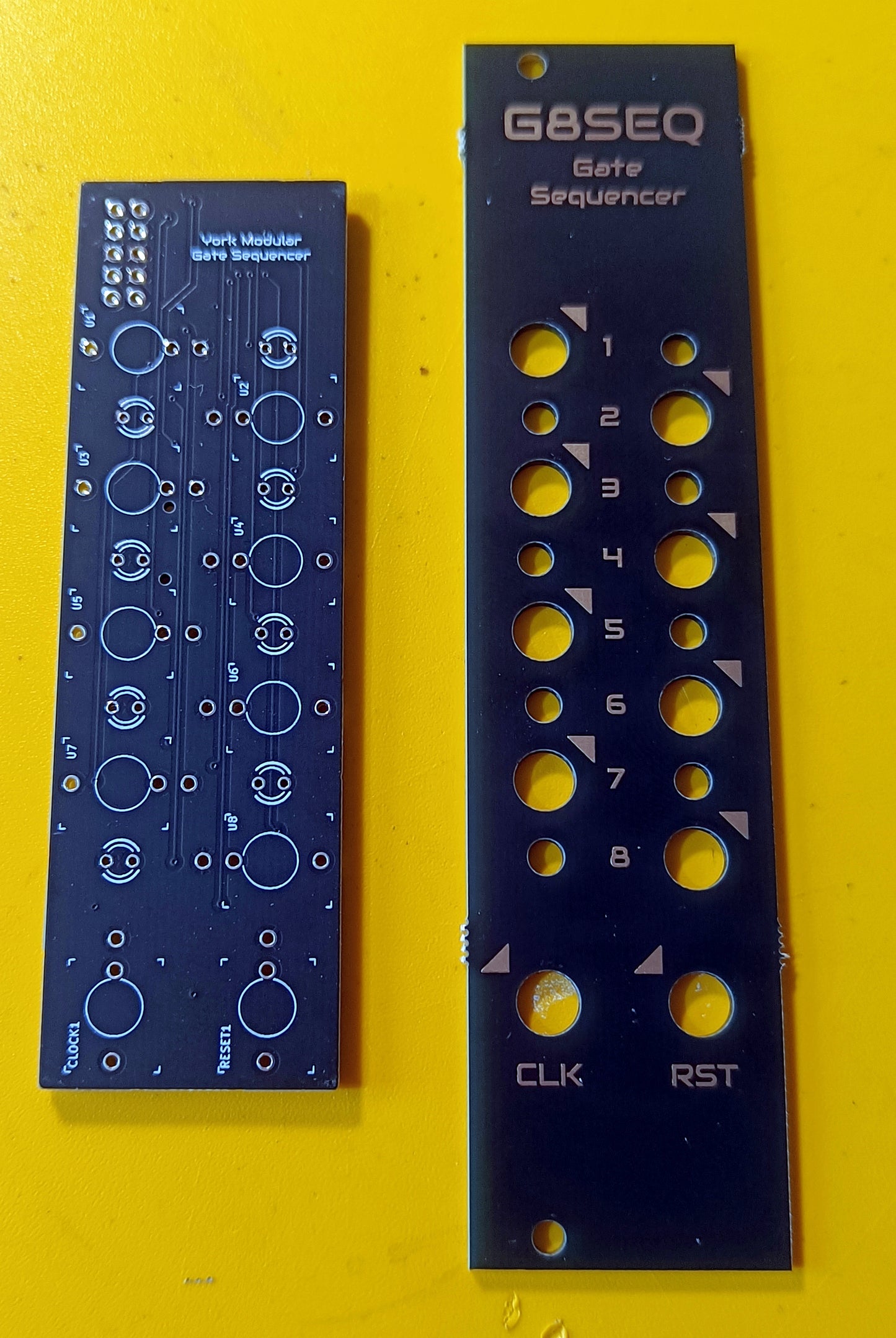 G8SEQ: 8-step gate sequencer with reset (6HP - partial build)