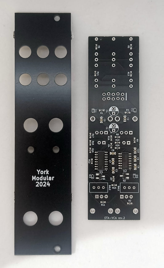 OTAVCAv2: Dual LM13700 linear VCA (partial build - PCB/panel)