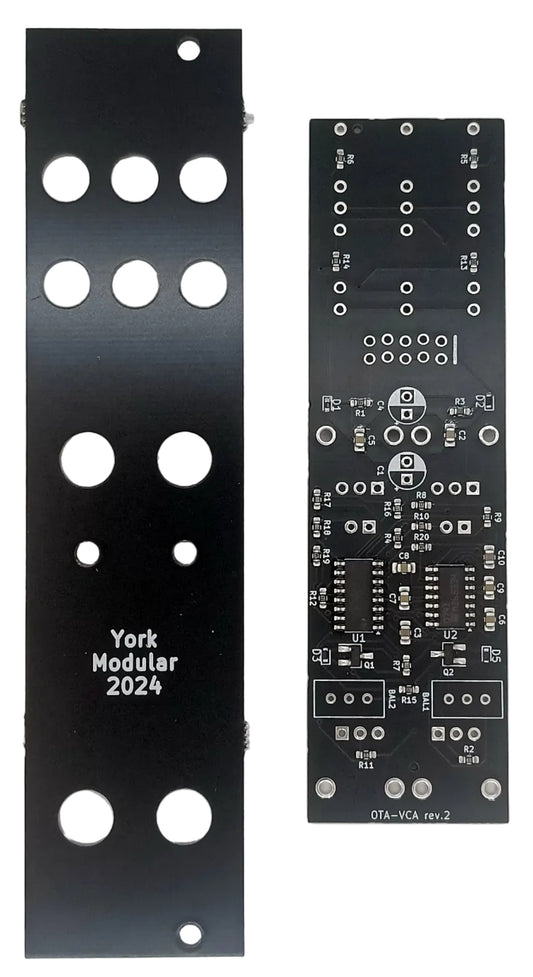 OTAVCAv2: Dual LM13700 linear VCA (partial build - PCB/panel)