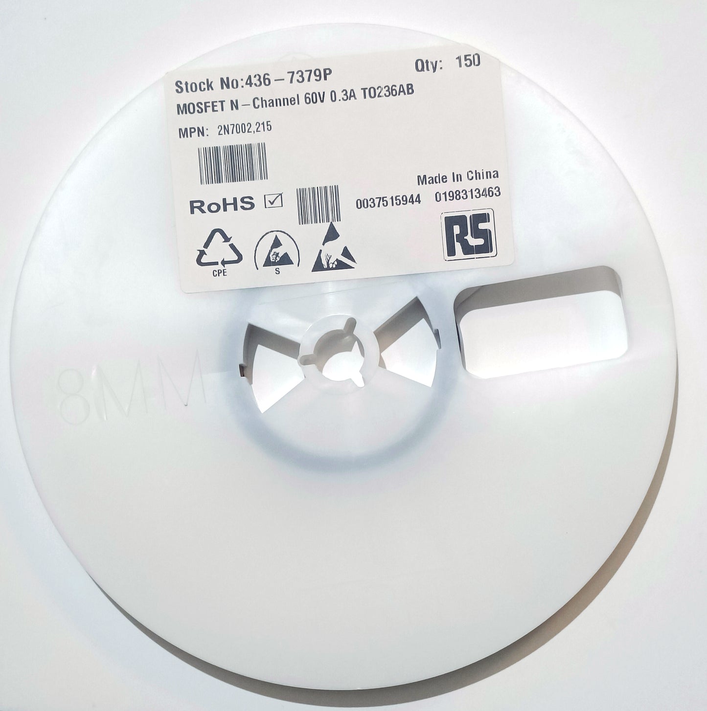 Nexperia 2N7002 Type N-Channel MOSFET - SOT-23 (reel of 150)