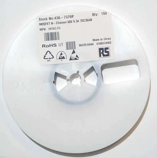 Nexperia 2N7002 Type N-Channel MOSFET - SOT-23 (reel of 150)