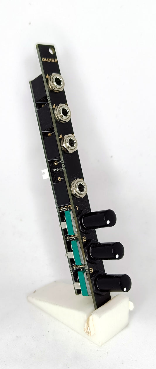AMX3.2: 3-channel active mixer (2HP - updated design)