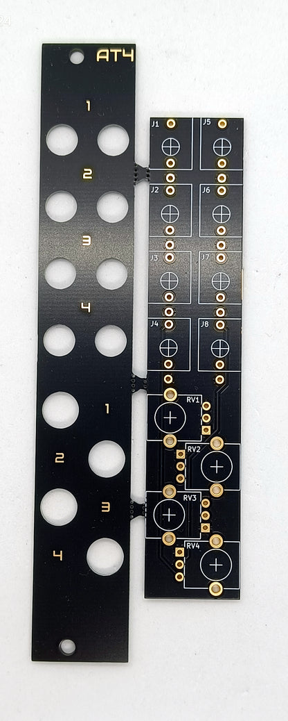 QUADATT: quad passive attenuator - PCB/panel set (4HP)