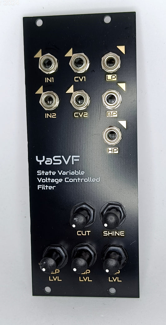 B-GRADE: YaSVF: Voltage-controlled state-variable filter (10HP)