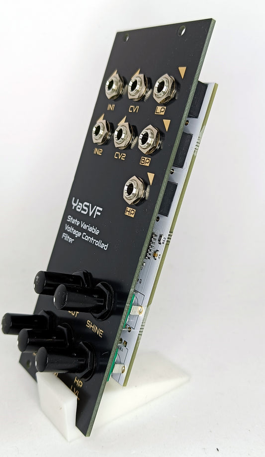 B-GRADE: YaSVF: Voltage-controlled state-variable filter (10HP)