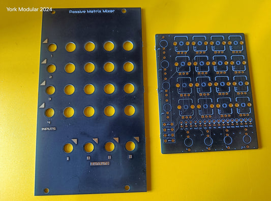PM4x4: 4x4 passive matrix mixer PCB/panel set (14HP)