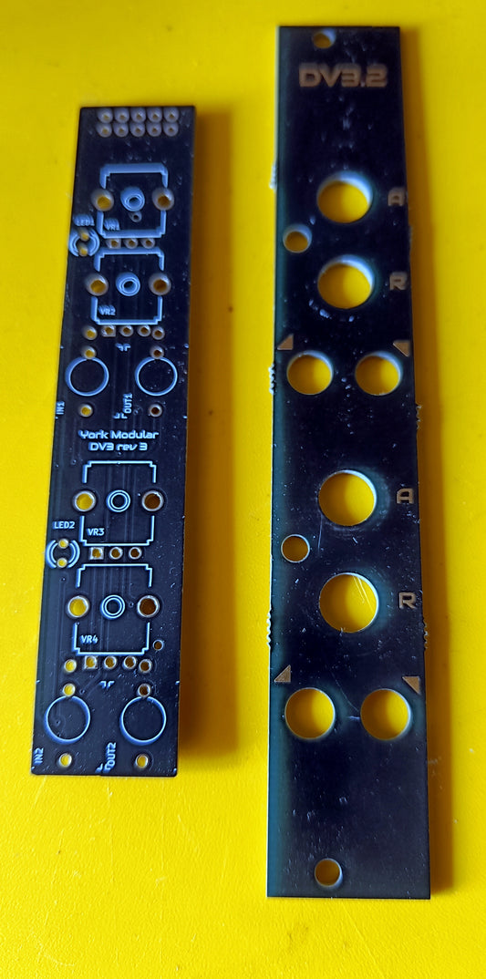 DV3: Dual AD/AR envelope generator/slew limiter (4HP PCB/panel)