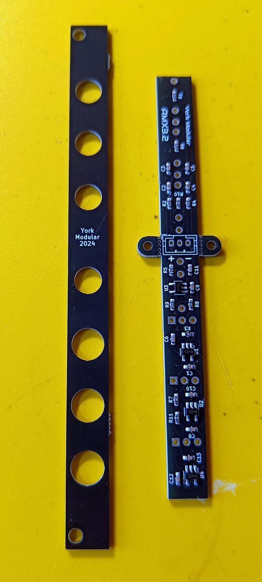 AMX3.2: 3-channel active mixer (2HP - partial build)