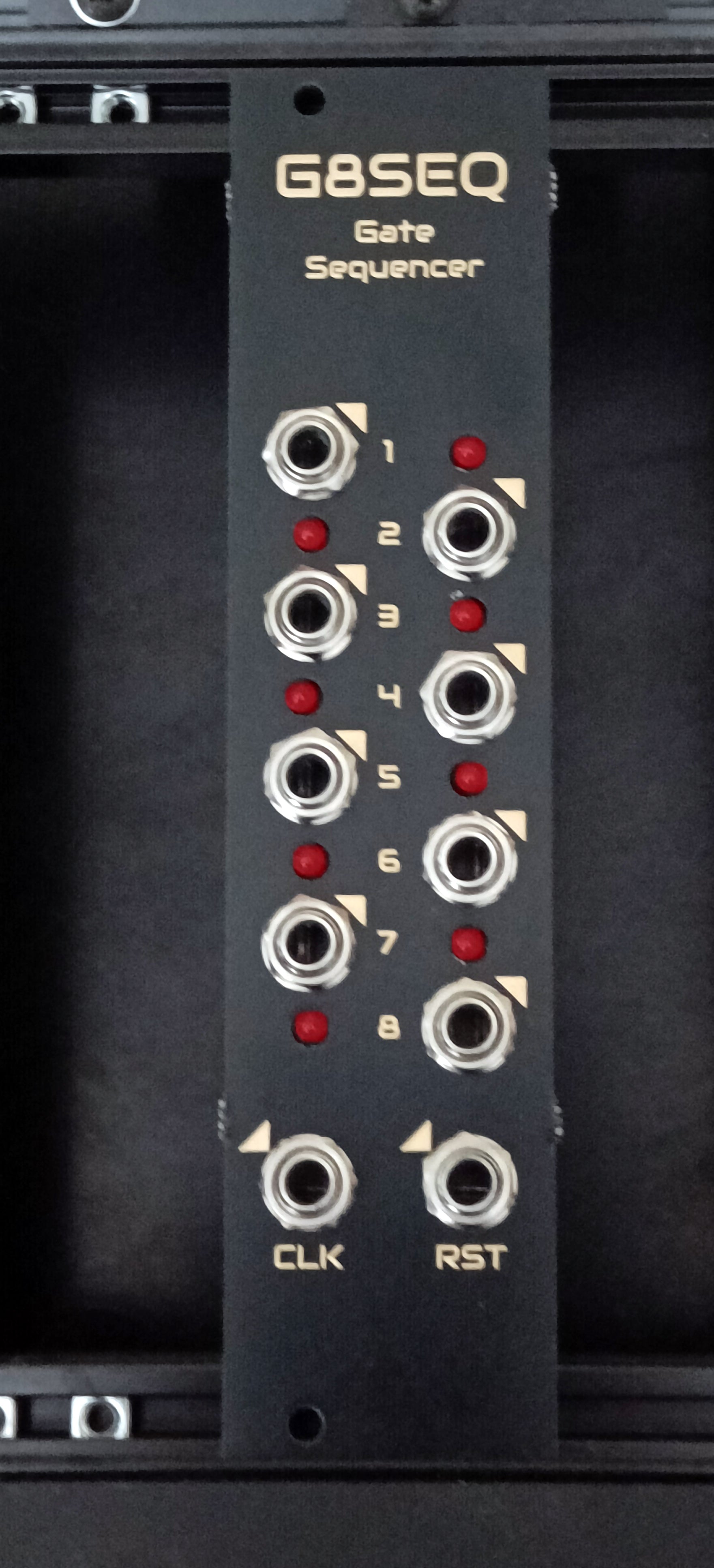 G8SEQ: 8-step gate sequencer with reset (6HP - BUILT TO ORDER