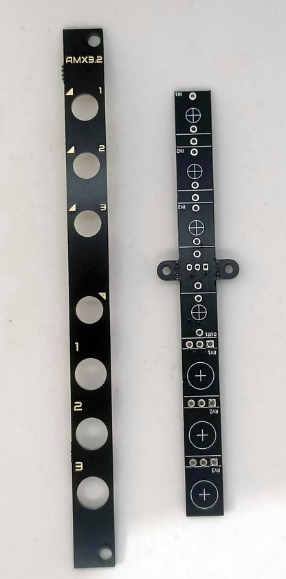 AMX3.2: 3-channel active mixer (2HP - partial build)