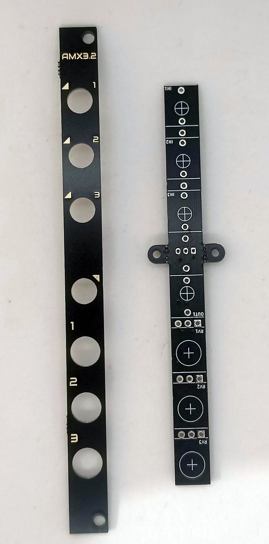 AMX3.2: 3-channel active mixer (2HP - partial build)