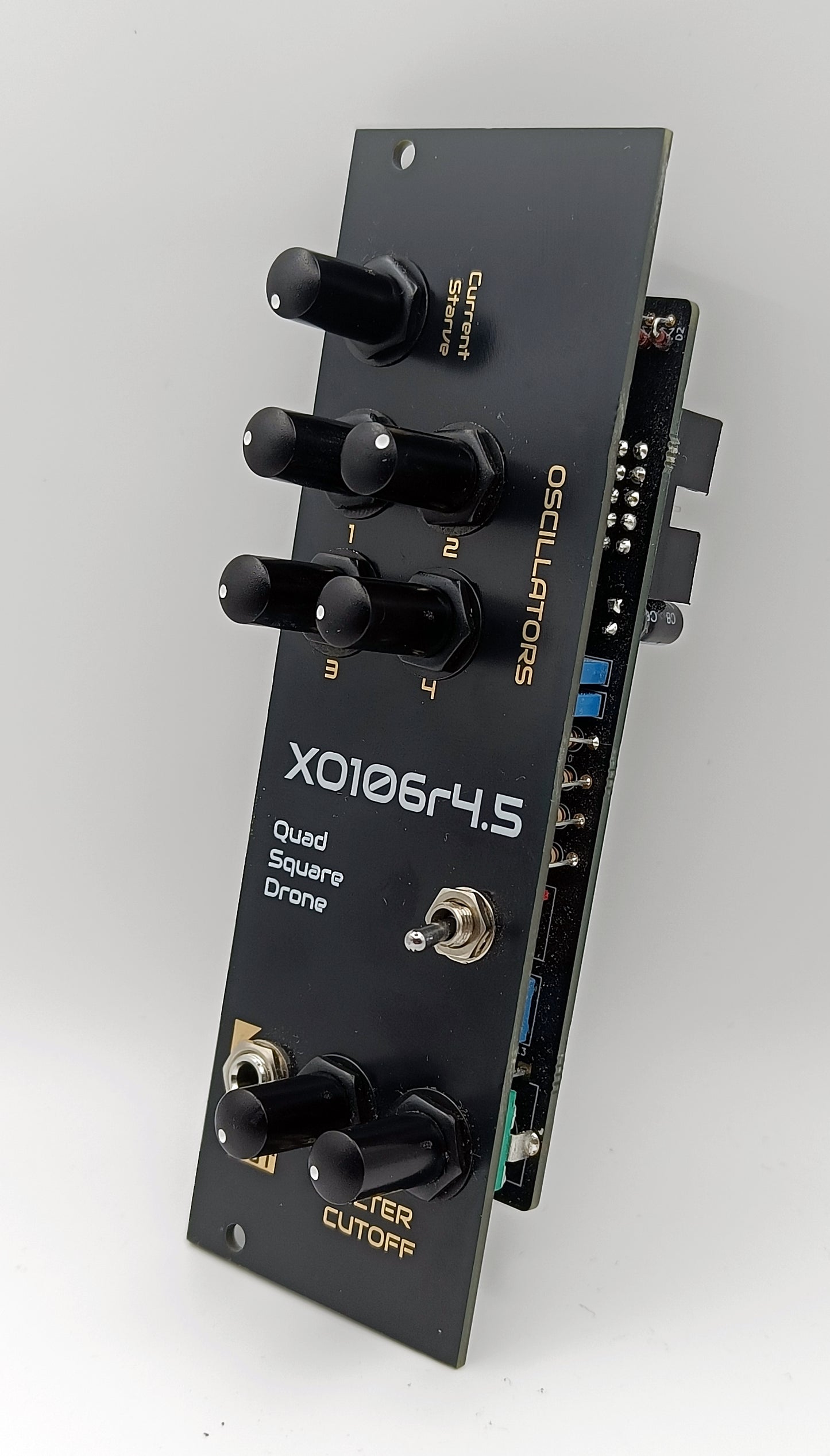 XO106r4.5 - quad square wave drone generator with filter and current starve (LAST ONE)