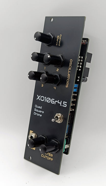 XO106r4.5 - quad square wave drone generator with filter and current starve (LAST ONE)