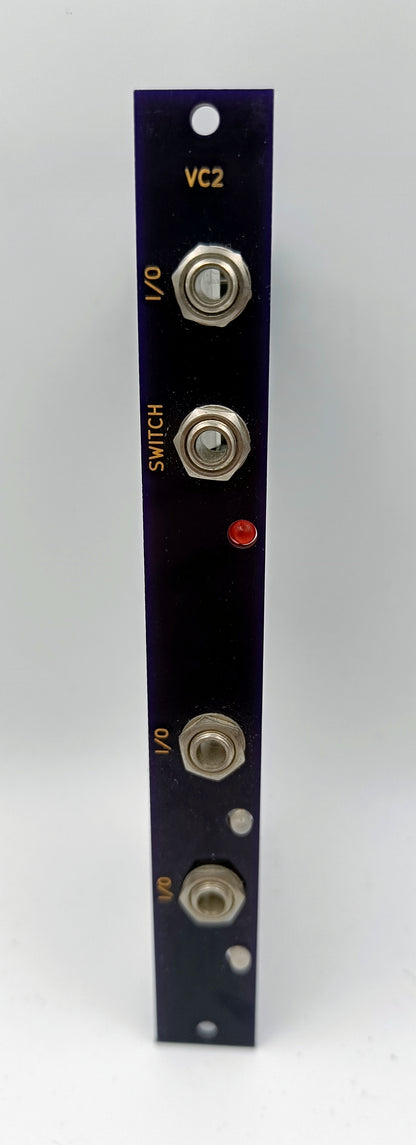 VC2: Voltage-controlled 2-way switch module (3HP)