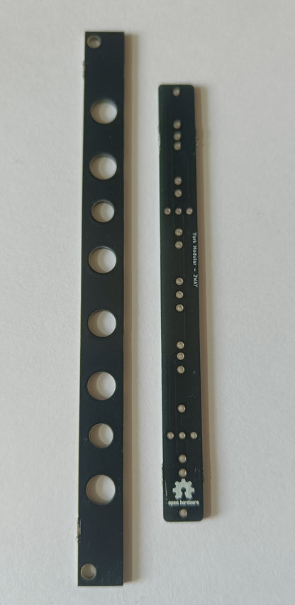 2WAY: PCB/panel for dual manual switch module (2HP)
